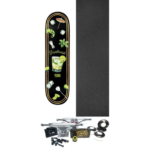 Deathwish Skateboards Yuri Facchini Remedy Skateboard Deck - 8.47" x 32" - Complete Skateboard Bundle